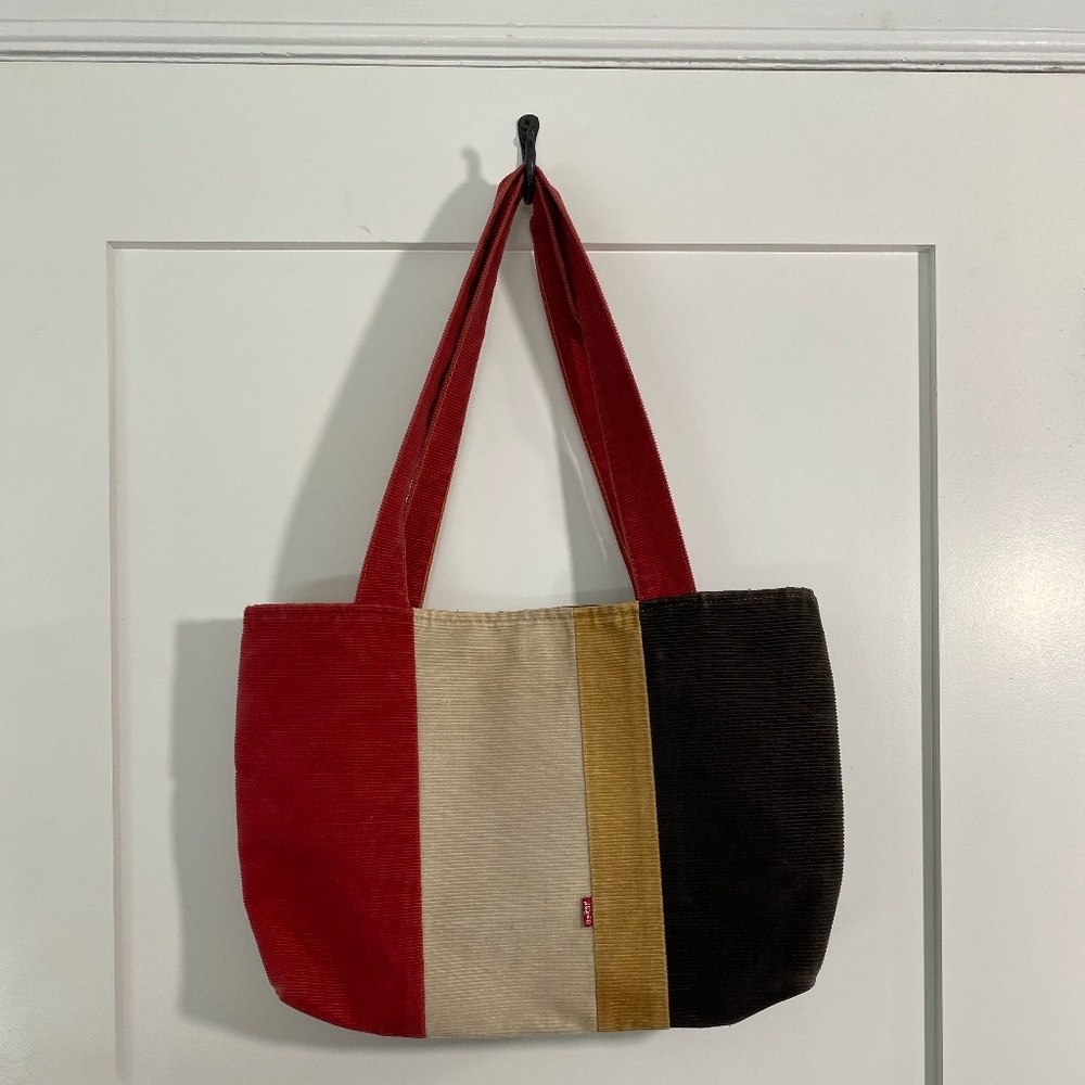 Vintage Levi's corduroy colour block purse